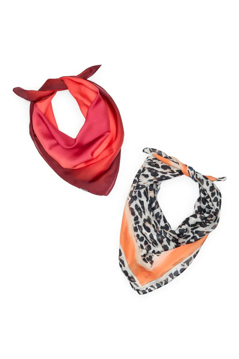 2 Pack Scarf Red Scarves