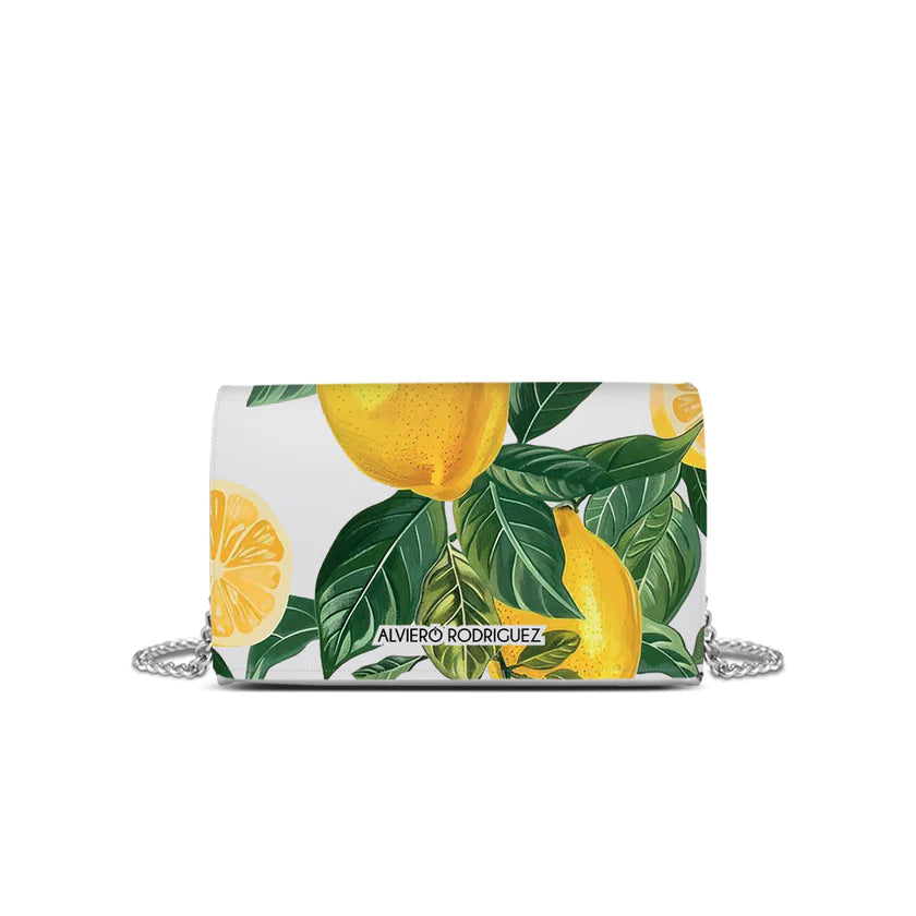Yellow Green Floral Clutch