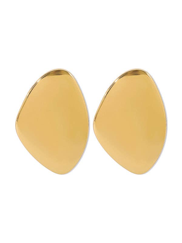 Geometric Solid Color Drop Earrings - Gold and Silver: SILVER / One_size