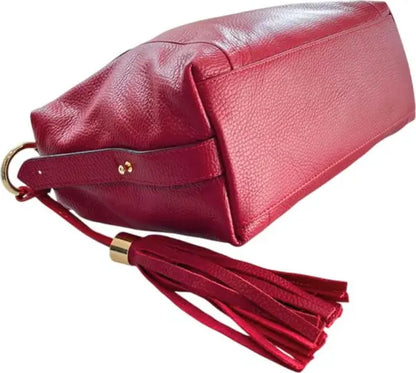 Red Leather Dr. Bag