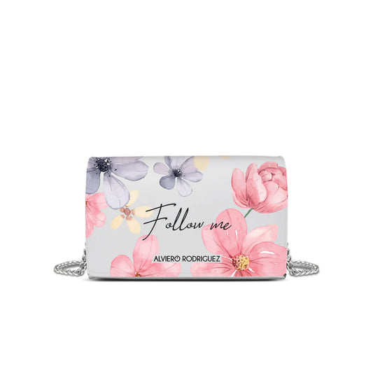 Purple Pink Floral Follow Me
