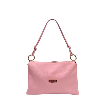 Pink Leather Shoulder Bag