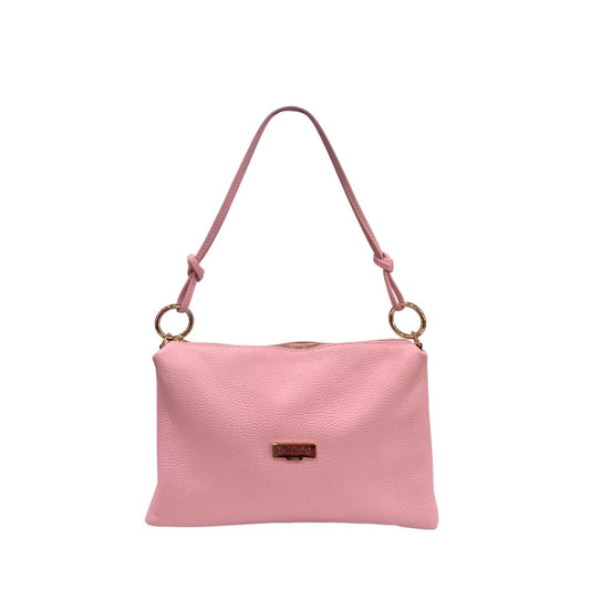 Pink Leather Shoulder Bag
