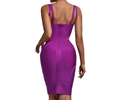 Purple Crisscross Straps