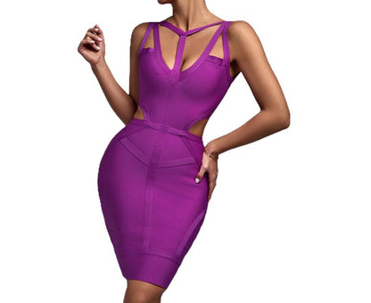Purple Crisscross Straps