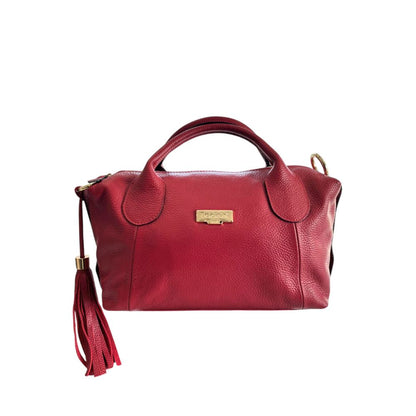 Red Leather Dr. Bag
