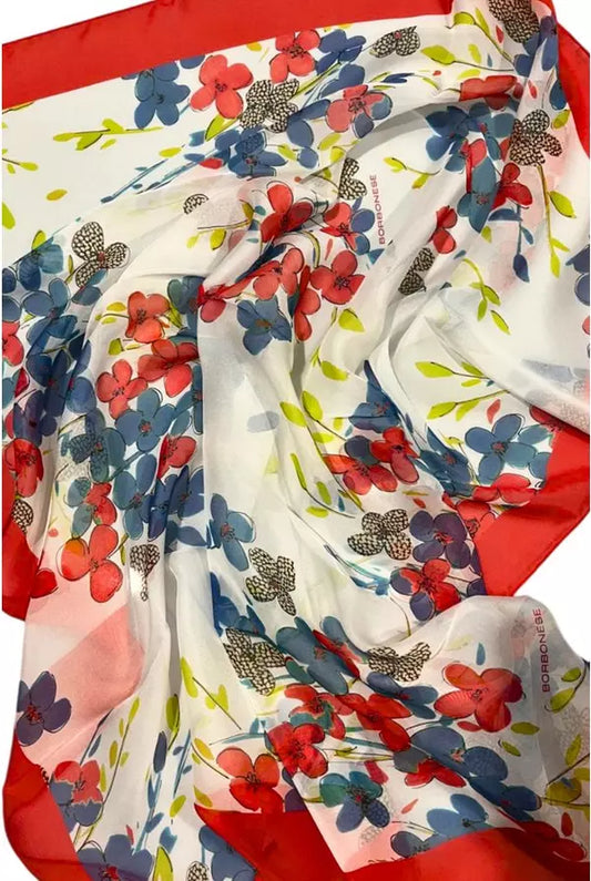 Red Borbonese Silk Scarf