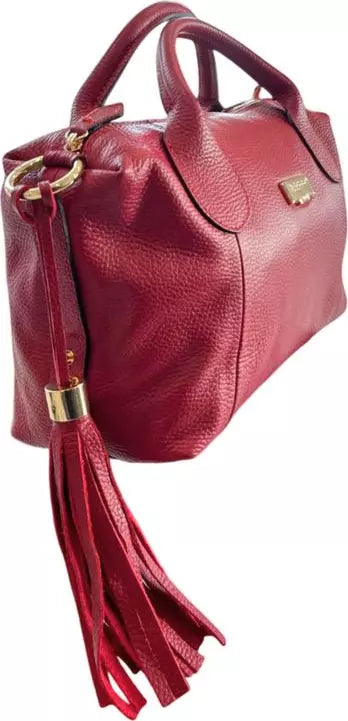 Red Leather Dr. Bag