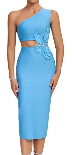Sky Blue Flower Applique